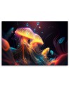 AI Prints on canvas - Colourful marine abstraction | FEEBY