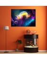 AI modern Canvas paintings for children - Jellyfish underwater | FEEBY