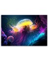 AI modern Canvas paintings for children - Jellyfish underwater | FEEBY