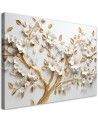 Living room wall paintings AI - Golden cherry blossom tree | FEEBY