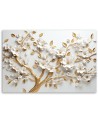 Living room wall paintings AI - Golden cherry blossom tree | FEEBY