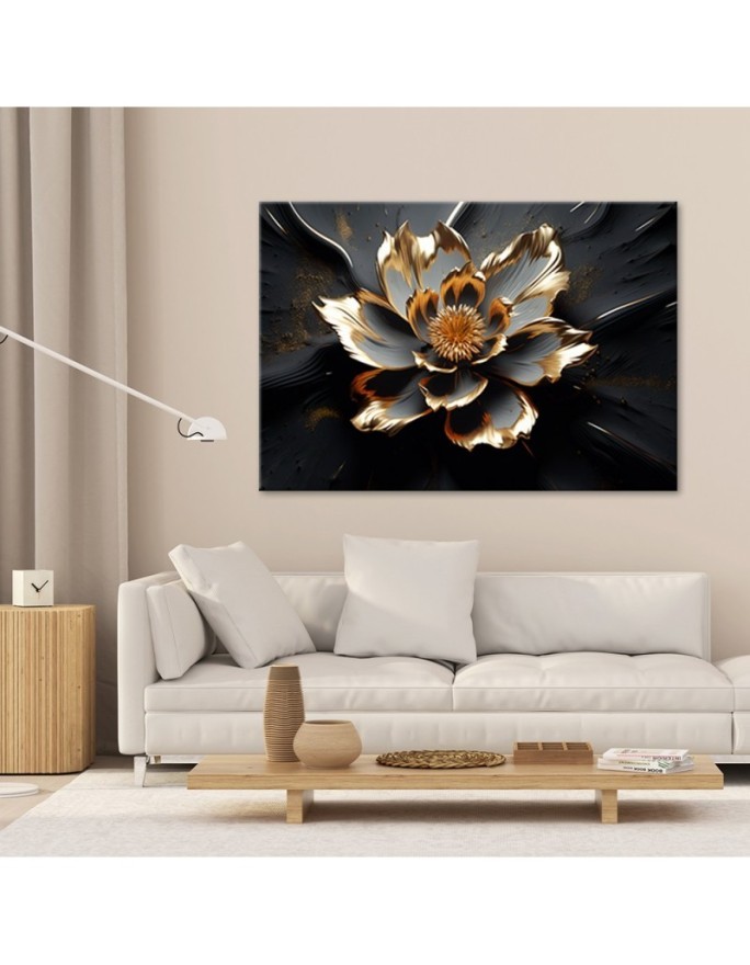 3D bedroom painting - Abstract glamour flower | FEEBY