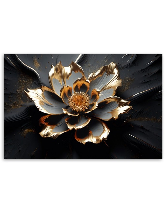 3D bedroom painting - Abstract glamour flower | FEEBY