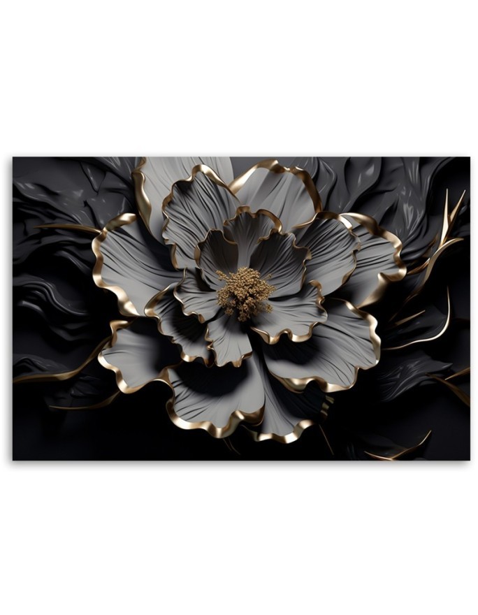 Printed canvas image for living room - Lotus flower AI | FEEBY