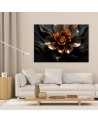 Modern canvas print for living room - Lotus flower glamour AI | FEEBY