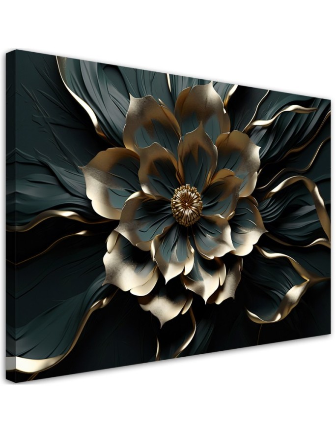 Canvas print 3D Golden...