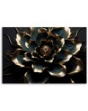 AI Modern canvas print for the office - 3D lotus flower abstract | FEEBY