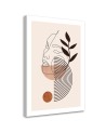 Bedroom wall painting - Boho face of a woman lines