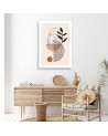Bedroom wall painting - Boho face of a woman lines