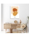 Boho painting for office wall - Shapes and lines