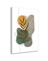 Boho painting on canvas for bedroom - Botanical shapes