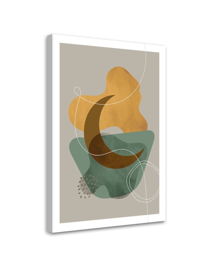 Canvas print Moon boho lines