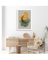 Wall painting for living room - Moon lines