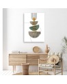Canvas painting for office - Boho geometric abstraction