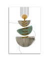 Canvas painting for office - Boho geometric abstraction