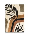 Wall painting for living room - Boho leaves and twigs