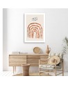 Image for children's room - Rainbow in boho style