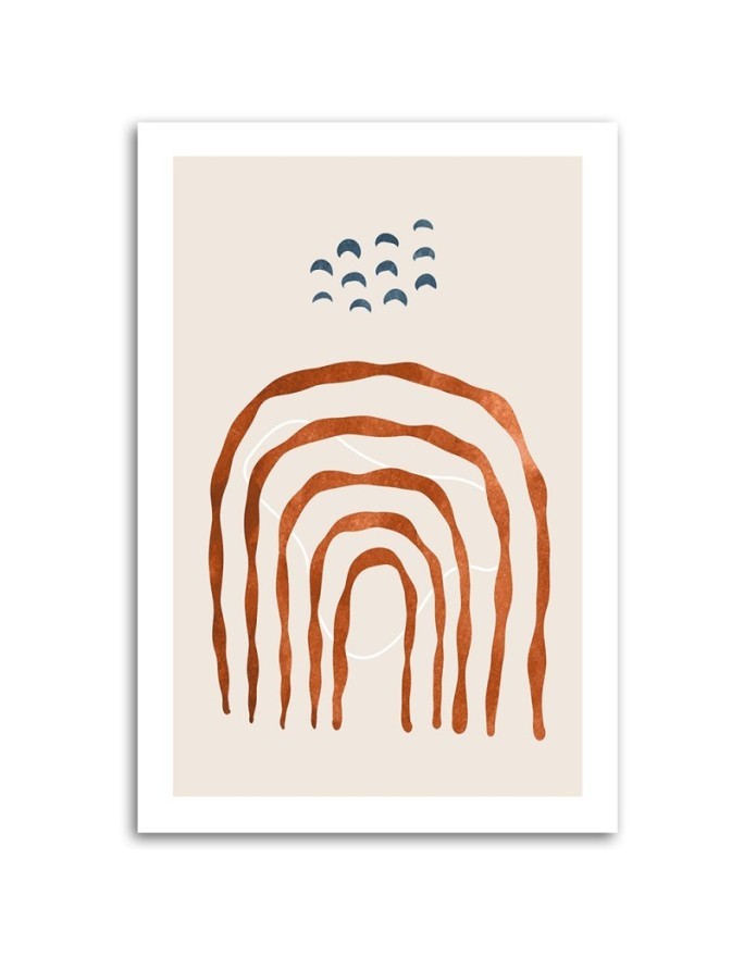 Image for children's room - Rainbow in boho style