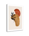 Modern canvas print - Boho style abstraction Leaves and shapes