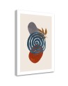 Modern canvas print for bedroom - Boho geometric circles and shapes