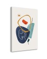 Wall painting for living room - Boho face lines and shapes