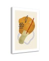 Boho modern wall painting - Abstract contours and shapes