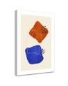 Decorative boho painting for wall - Abstract shapes