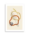 Monimalist boho painting on canvas for living room - Shapes and lines