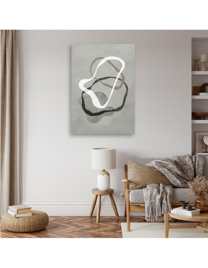Image boho modern for office - Abstract grey lines