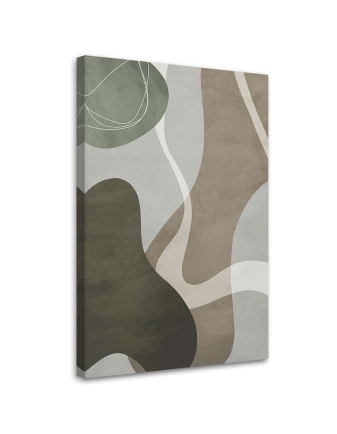 Image boho wall decoration - Grey stain shapes
