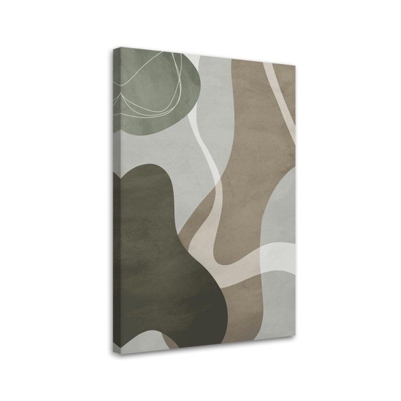 Image boho wall decoration - Grey stain shapes
