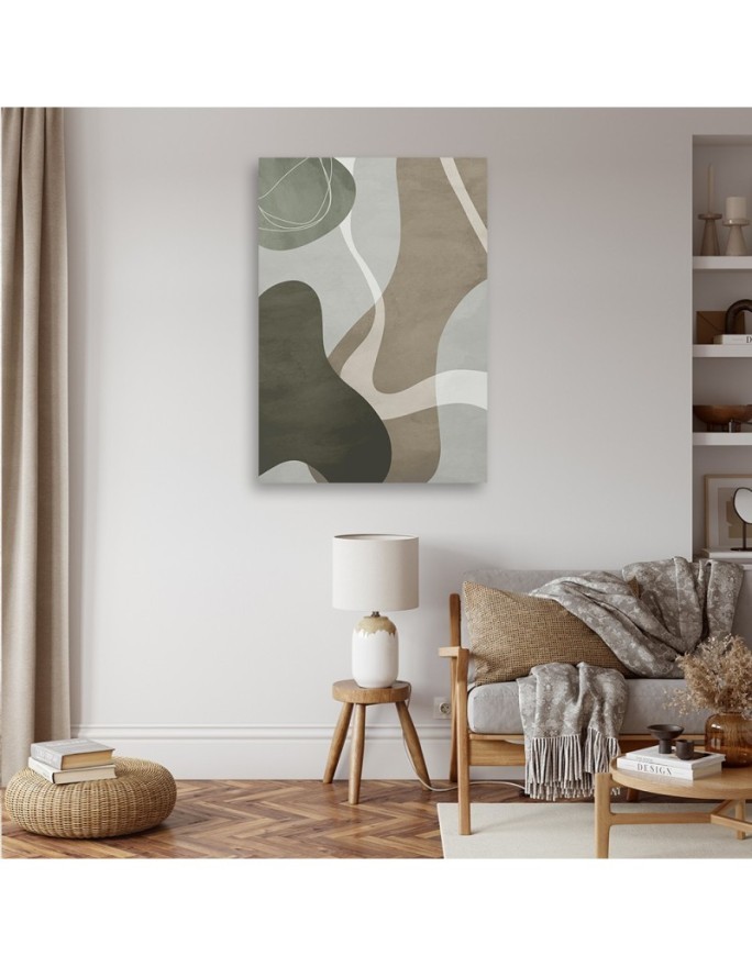 Image boho wall decoration - Grey stain shapes