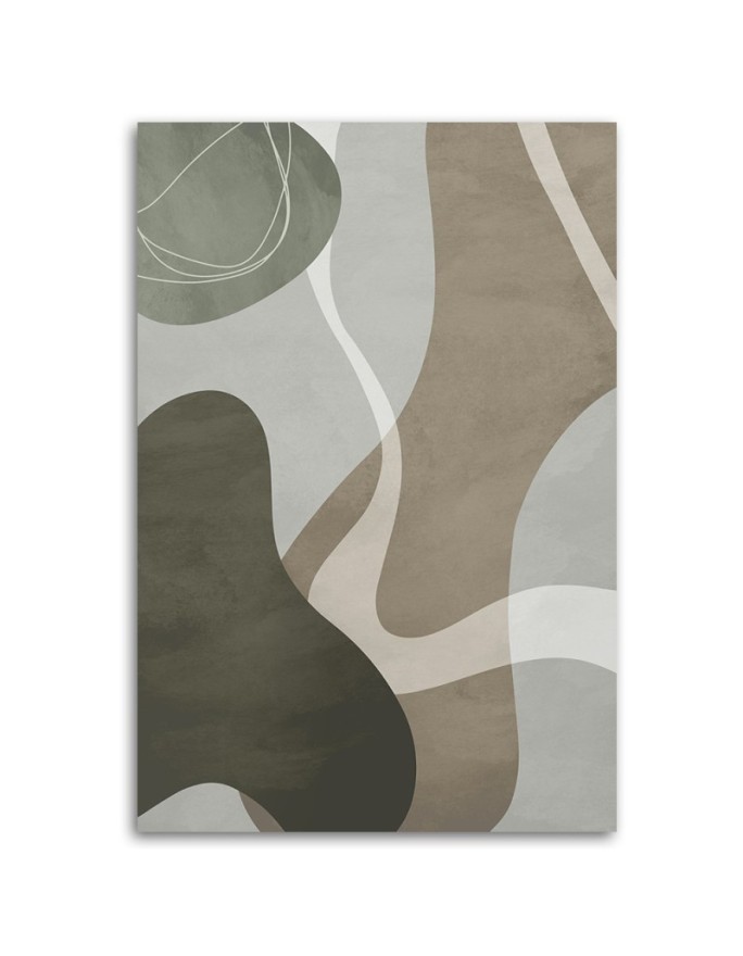 Image boho wall decoration - Grey stain shapes