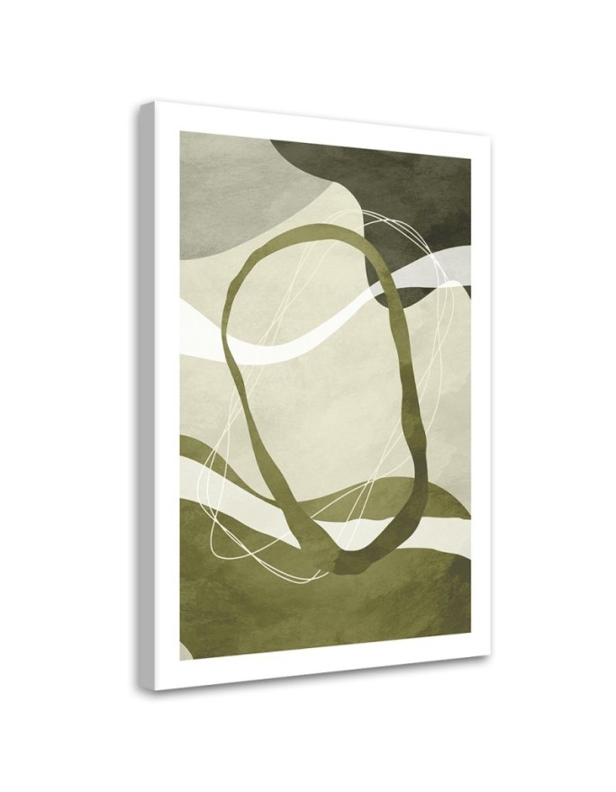 Printed image on canvas - Boho green abstraction