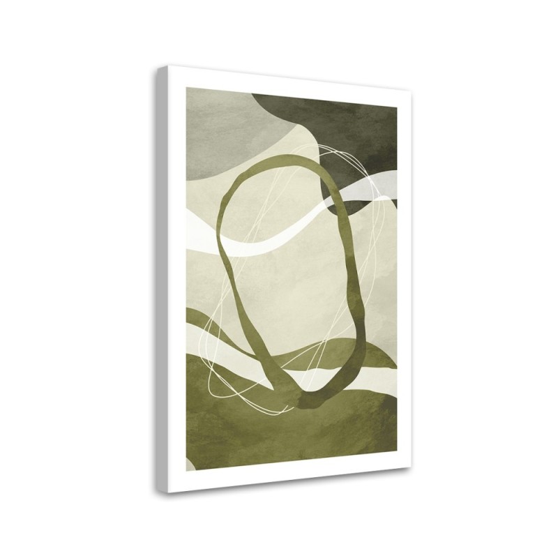 Printed image on canvas - Boho green abstraction