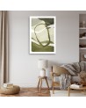 Printed image on canvas - Boho green abstraction