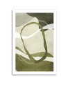 Printed image on canvas - Boho green abstraction