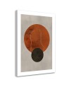 Printed image for living room - Circles and lines in boho style