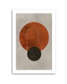 Printed image for living room - Circles and lines in boho style
