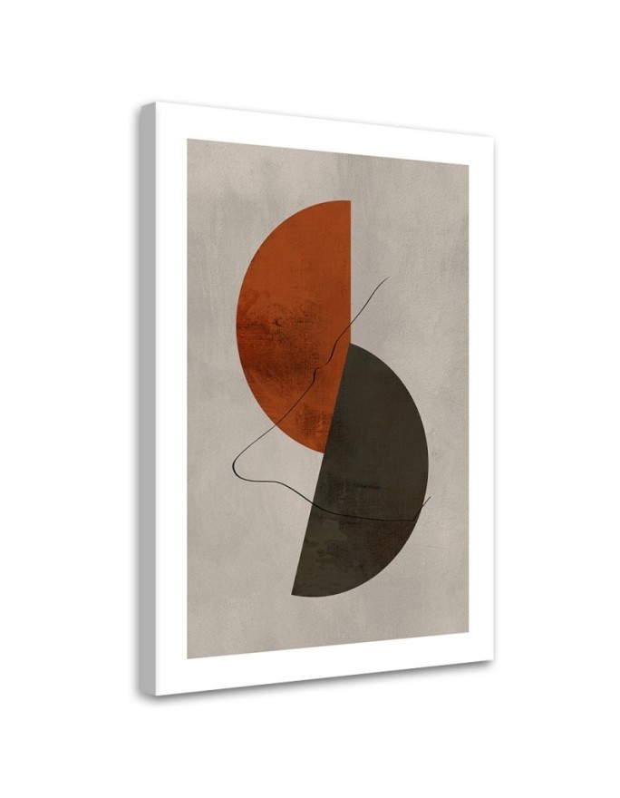Image printed on canvas - Half circles in boho style