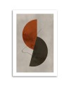 Image printed on canvas - Half circles in boho style