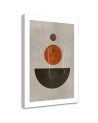 Boho wall painting for bedroom - Circles and shapes