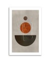 Boho wall painting for bedroom - Circles and shapes