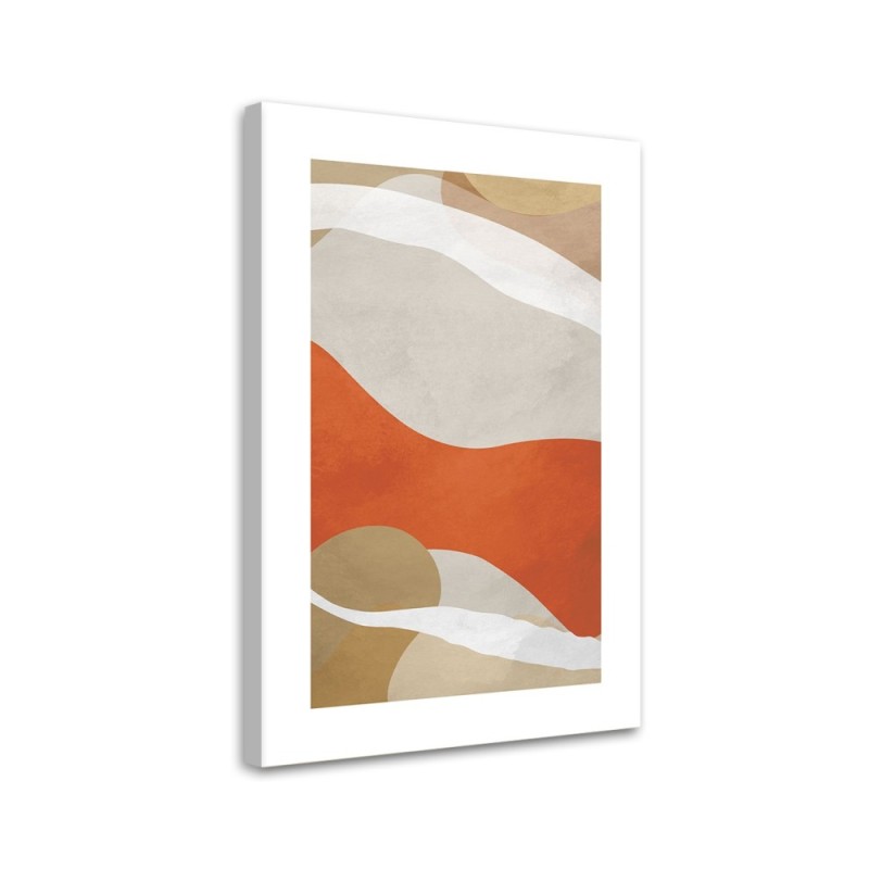 Decorative painting for wall - Abstract boho lines and shapes