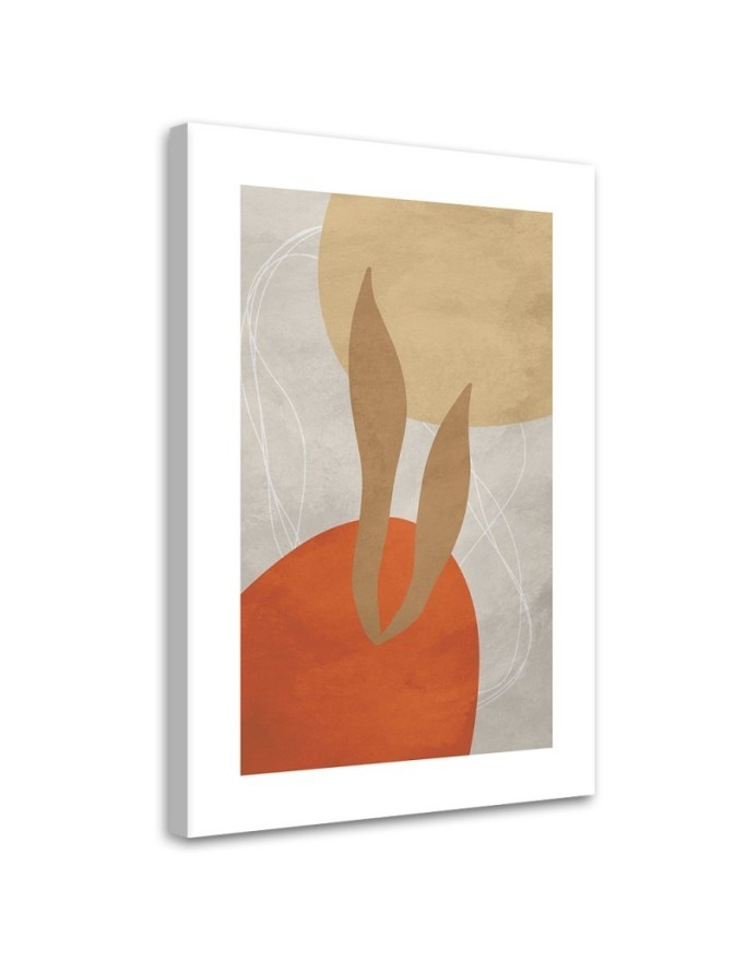 Modern canvas print for living room - Boho lines and shapes