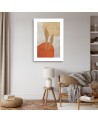 Modern canvas print for living room - Boho lines and shapes