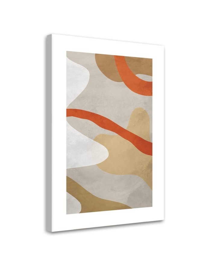 Printed wall painting for office - Abstract boho shapes