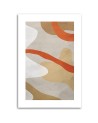 Printed wall painting for office - Abstract boho shapes