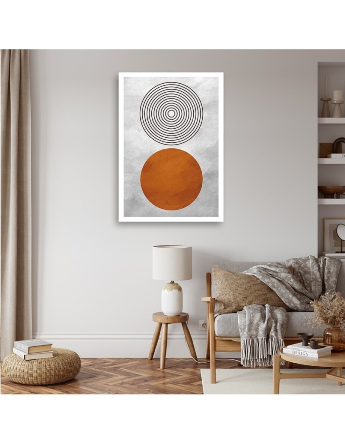 Minimalist boho wall painting - Geometric shapes