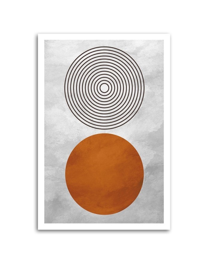 Minimalist boho wall painting - Geometric shapes